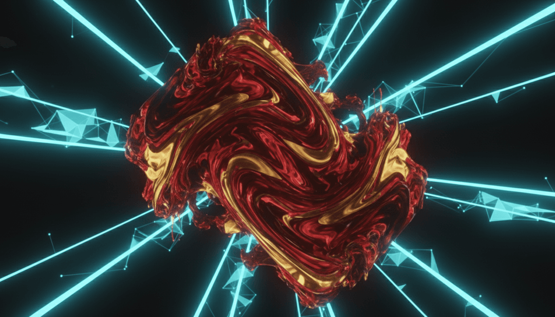 Una escena vibrante que muestra olas de aceite oceánico fusionándose con llamas brillantes y siluetas en rápido movimiento