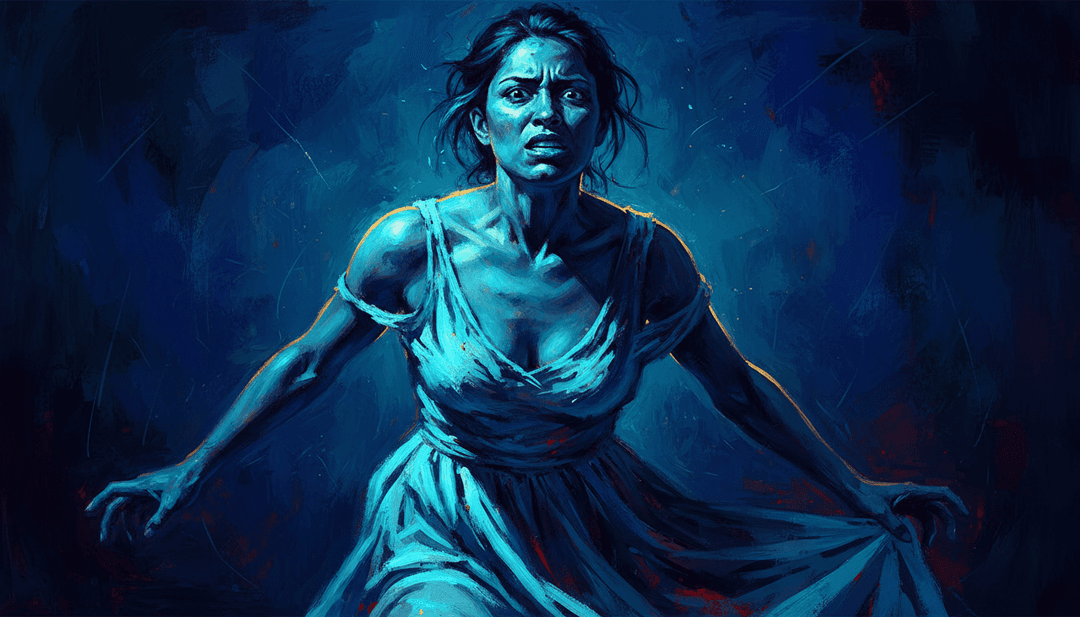 추상적인 ocean 파도가 생생한 댄스 팝 비주얼과 어우러진 모습