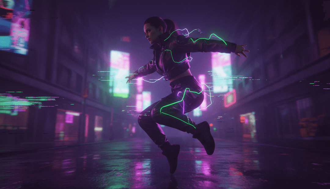 Visualizzazione astratta di testi sentiti e interpretazione del ritmo da parte dell'AI.