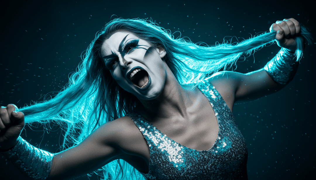 Scena visiva che mostra una piattaforma della metropolitana con silhouette eteree di capelli verdi e scie di profumo.