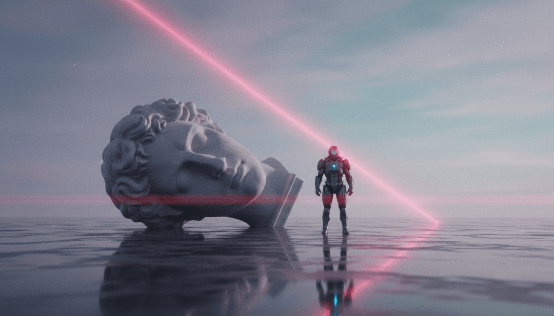 Représentation abstraite des ondes de guitare acoustique fusionnant avec des lumières urbaines douces