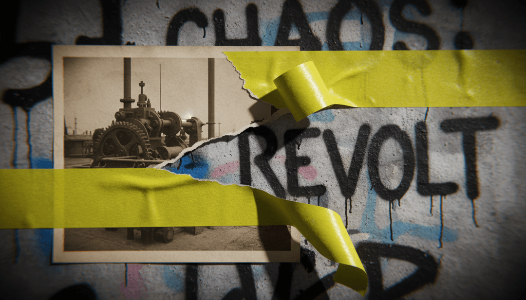 John Deere green으로 칠해진 물탑과 여름 밤 농장 풍경 장면