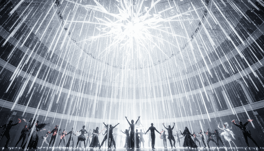 컨트리 록 분위기와 애니메이션 가사가 어우러진 최종 생동감 있는 뮤직 비디오 장면