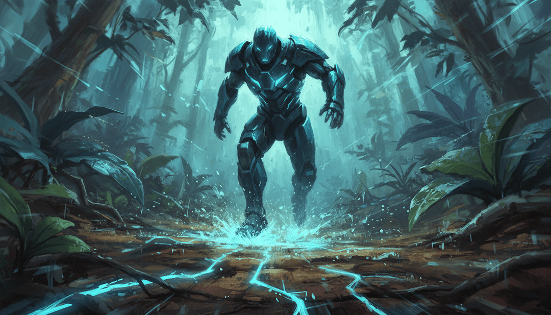 Abstrakte digitale Kunst, die den emotionalen Kern des Songs 'Do It' von underscores darstellt