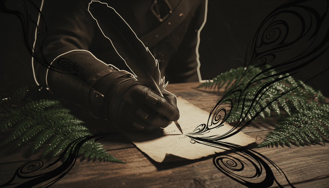 Scène d'une pièce au clair de lune épanouie de couleurs reflétant l'ambiance douce mais puissante de la chanson