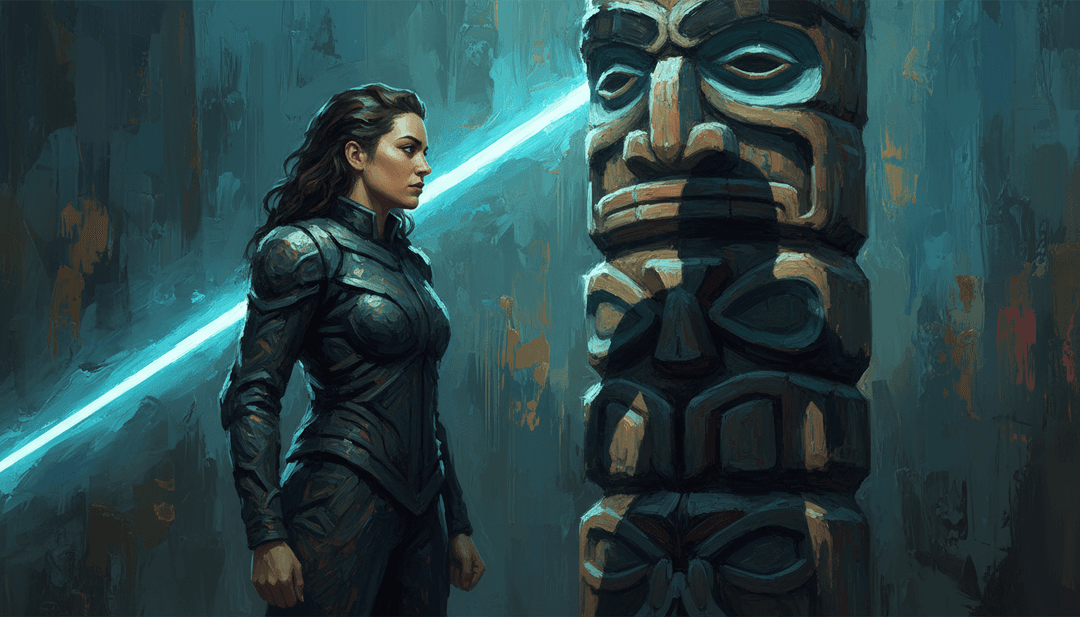 Lights के 'LEARNING TO LET GO' की भावनात्मक गहराई को दर्शाता सार डिजिटल कला