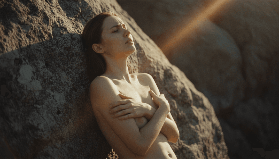 मुलायम पेस्टल रंगों और परावर्तक बनावट के साथ भावनात्मक इंडी पॉप संगीत का सारगर्भित दृश्यांकन