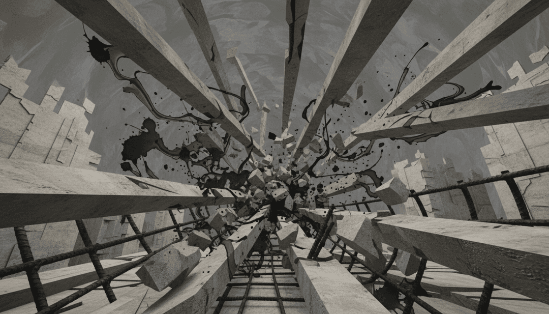 色彩旋转与动感动画的动态场景，展现 Monster 的节奏与歌词