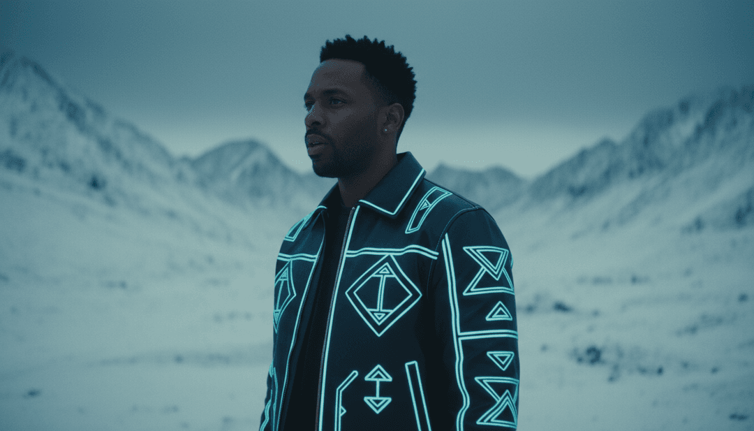 生动的都市景观与抽象光影图案，与嘻哈节拍同步