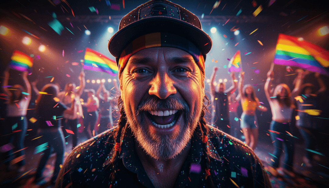 Keep on Truckin' गीत के बोल से प्रेरित कंट्री रॉक वाइब्स का सारगर्भित दृश्यांकन