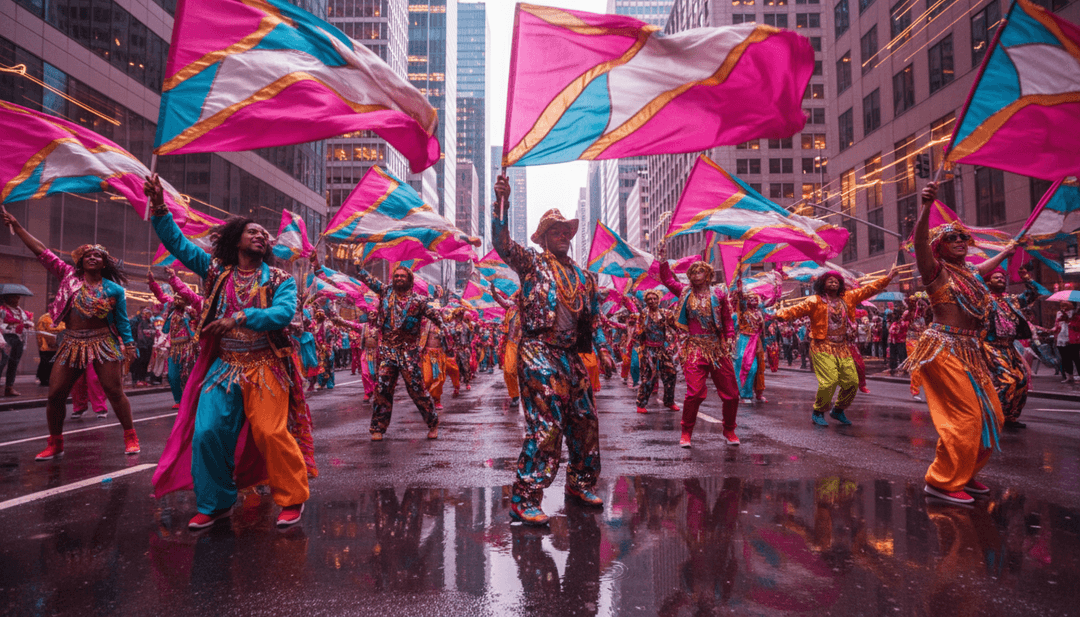 एक देहाती खेत का दृश्य जिसमें घूमते हुए फसल और चमकता सूरज है, जो गीत की छवि को दर्शाता है