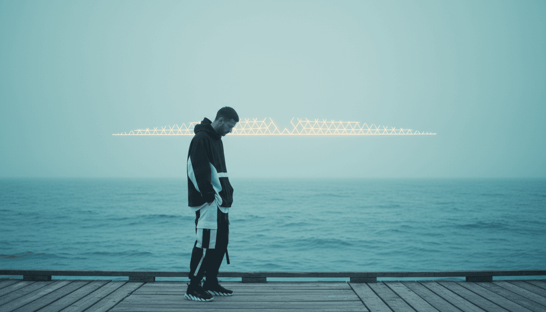 노래 가사를 반영한 젊은 모험과 진심 어린 순간들의 장면