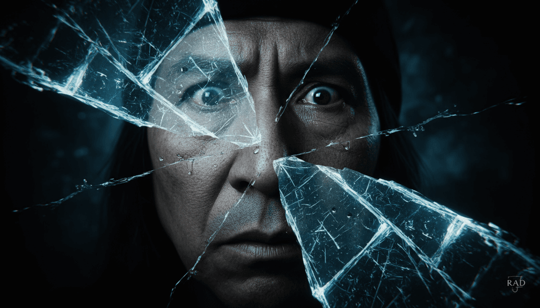 与说唱节奏同步的都市景观和象征性视觉的动态场景