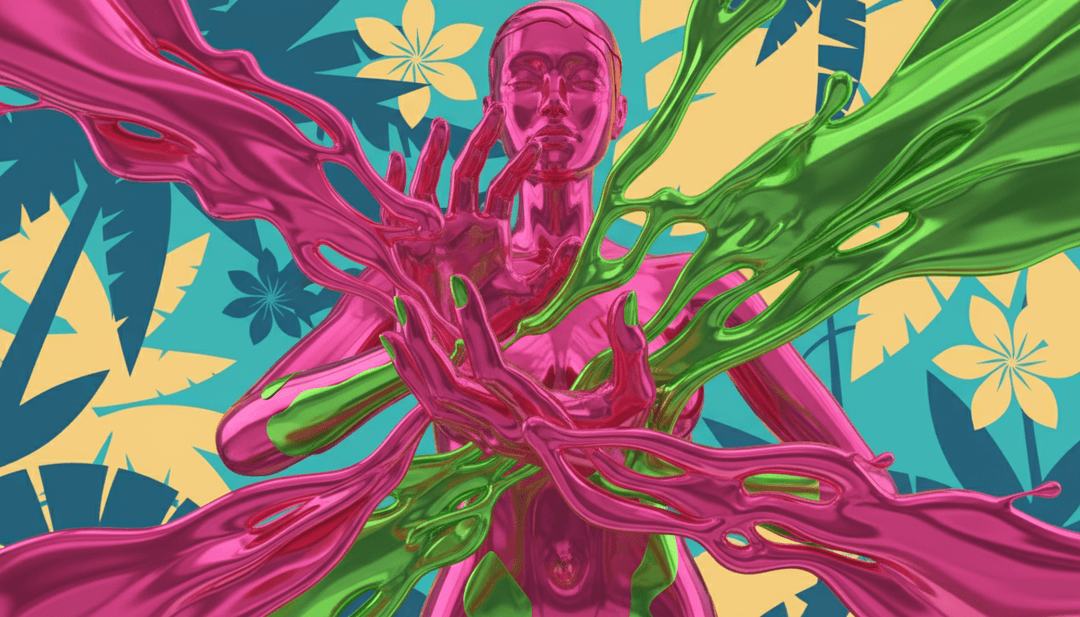 用户与 AI 音乐封面生成器界面互动，打造个性化视频。