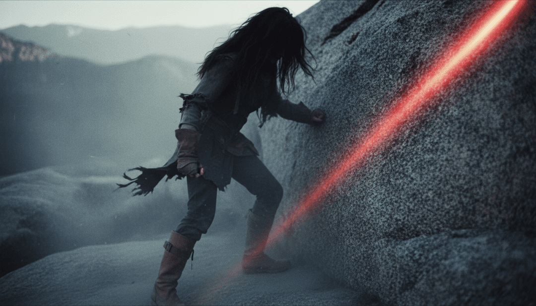 AI द्वारा ena mori के La Loba के मूड और बोलों का विश्लेषण करते हुए अमूर्त दृश्य