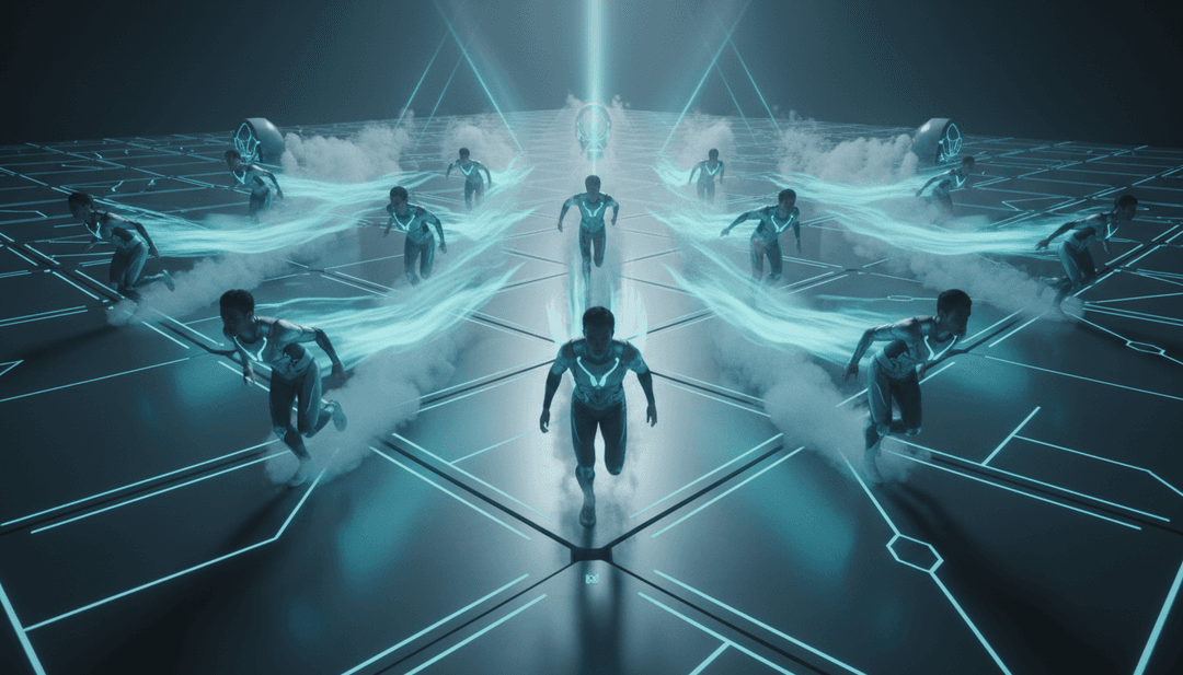 Dynamite에서 영감을 받은 리드미컬한 드럼 비트와 반짝이는 도시 불빛을 묘사한 애니메이션 장면.