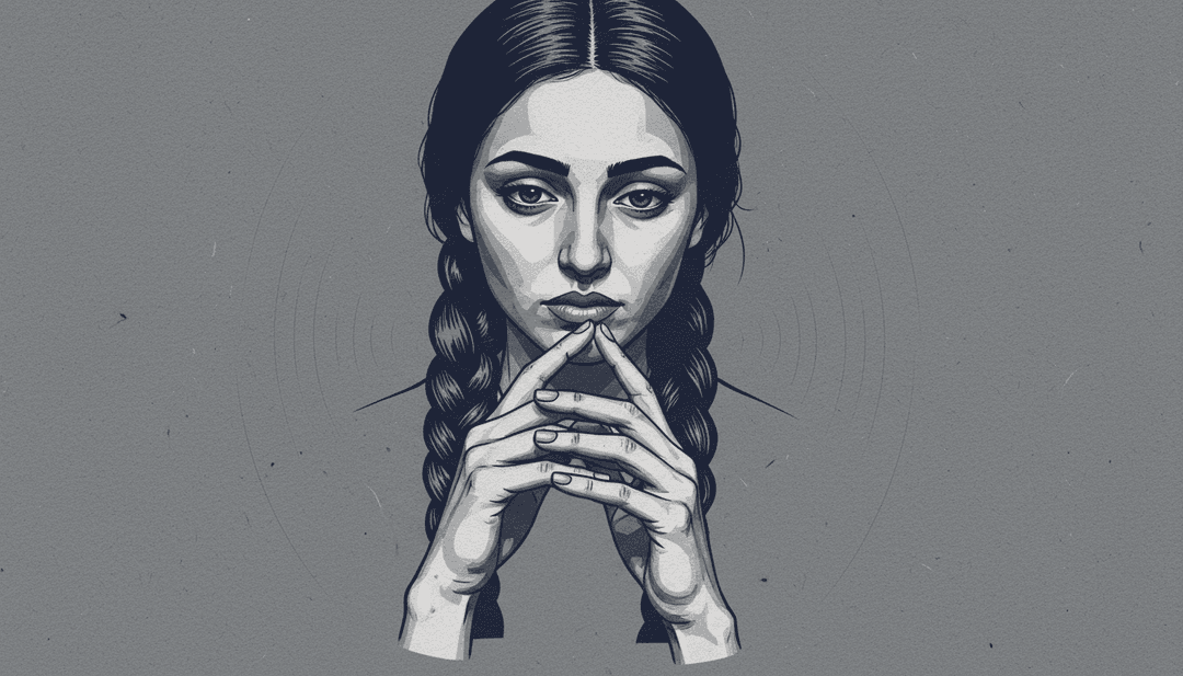 'SNAP' by Rosa Linn के मूड को दर्शाते हुए भावनात्मक तरंगों का सारगर्भित दृश्यांकन