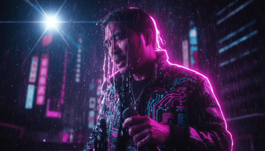 KI-Visualisierung der lebendigen thailändischen Rap-Kultur und dynamischer Beats