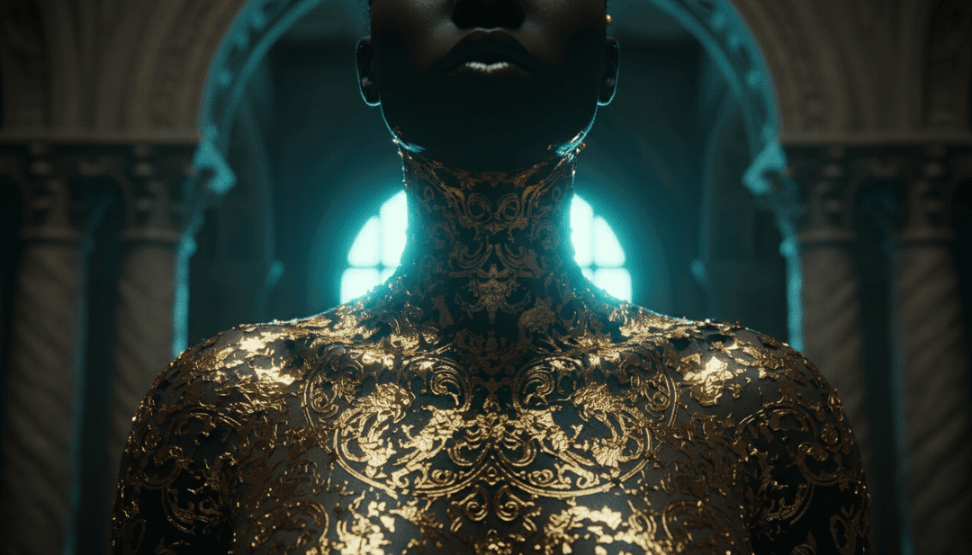 Art numérique abstrait symbolisant la profondeur émotionnelle des paroles et du rythme de MONTERO