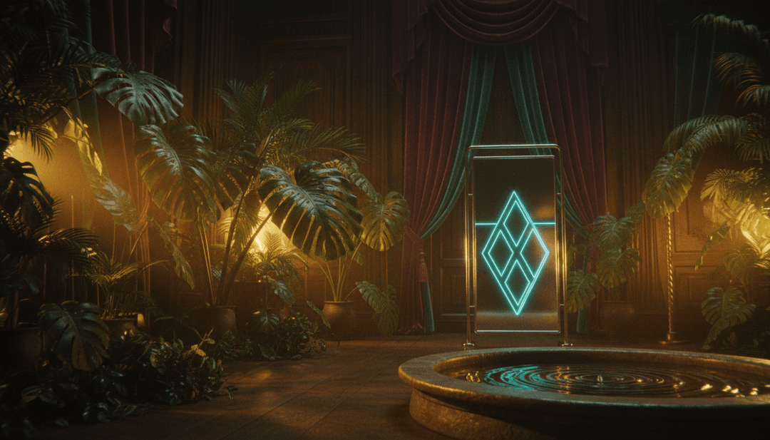 Abstrakte Visualisierung der KI, die Afropop- und Reggaeton-Beats interpretiert