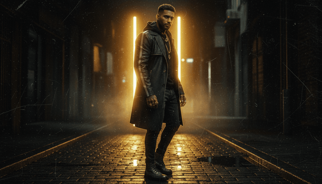 Abstrakte digitale Kunst, die die lebendige Energie der Brazilian Trap-Musik darstellt