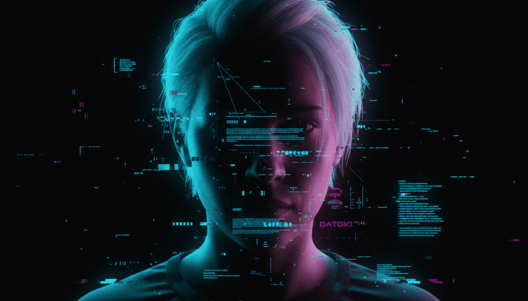 充滿霓虹燈光的都市景觀與受歌曲歌詞啟發的風格化角色動態場景