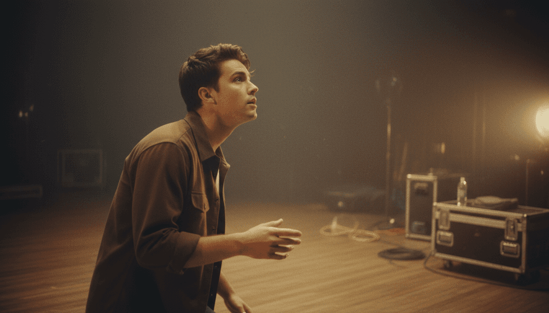 Representación abstracta de IA analizando ritmos y letras de canciones