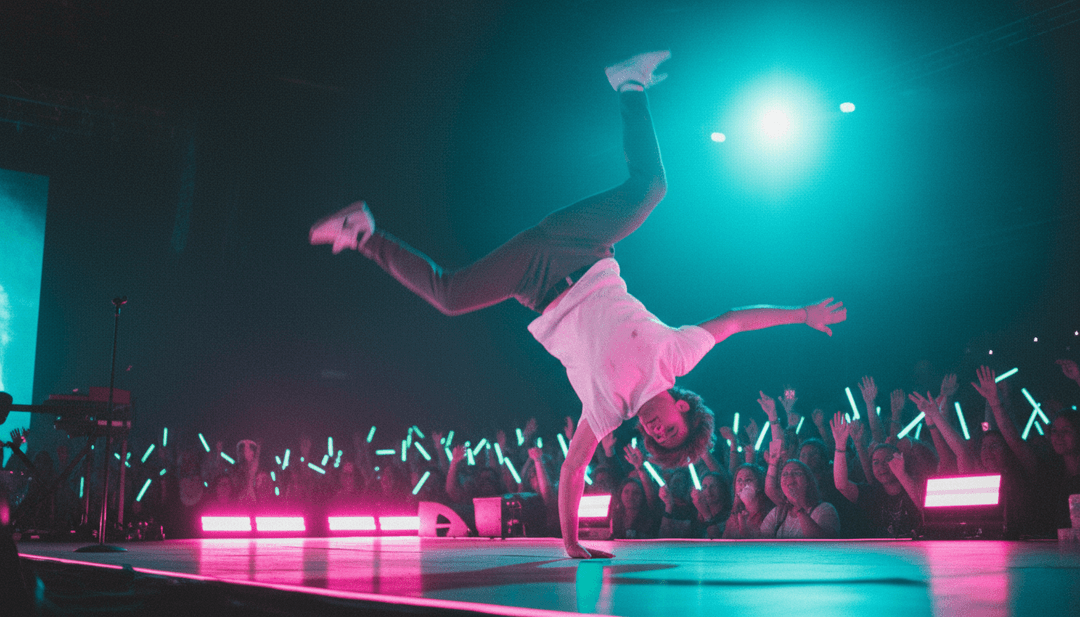 Usuario interactuando con generador de videos musicales con IA en una interfaz elegante