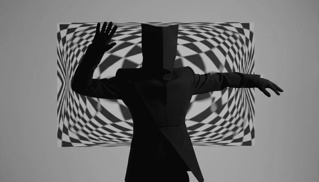 Rappresentazione visiva astratta della tensione emotiva ispirata ai testi di Ruin The Friendship