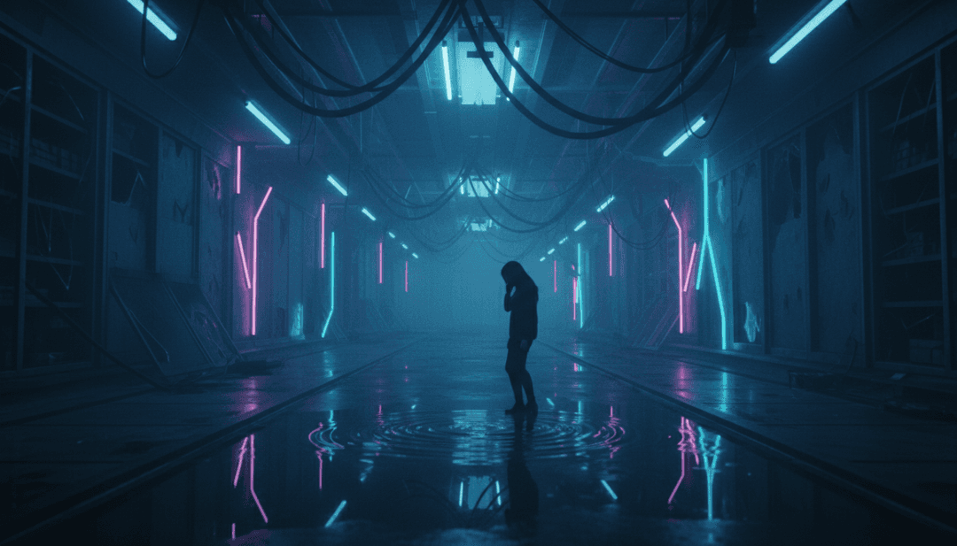 Thriller के चांदनी भरे हॉरर और फंकी ग्रूव से प्रेरित दृश्य