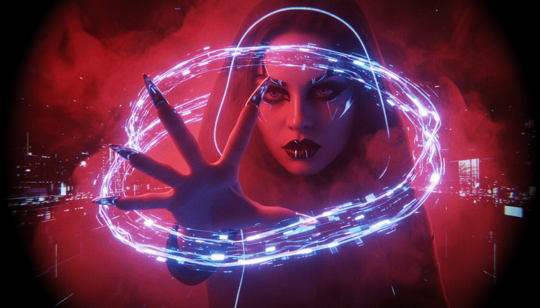 사용자가 AI 뮤직 비디오 생성기 인터페이스와 상호작용하며 개인화된 음악 시각물을 제작하는 모습