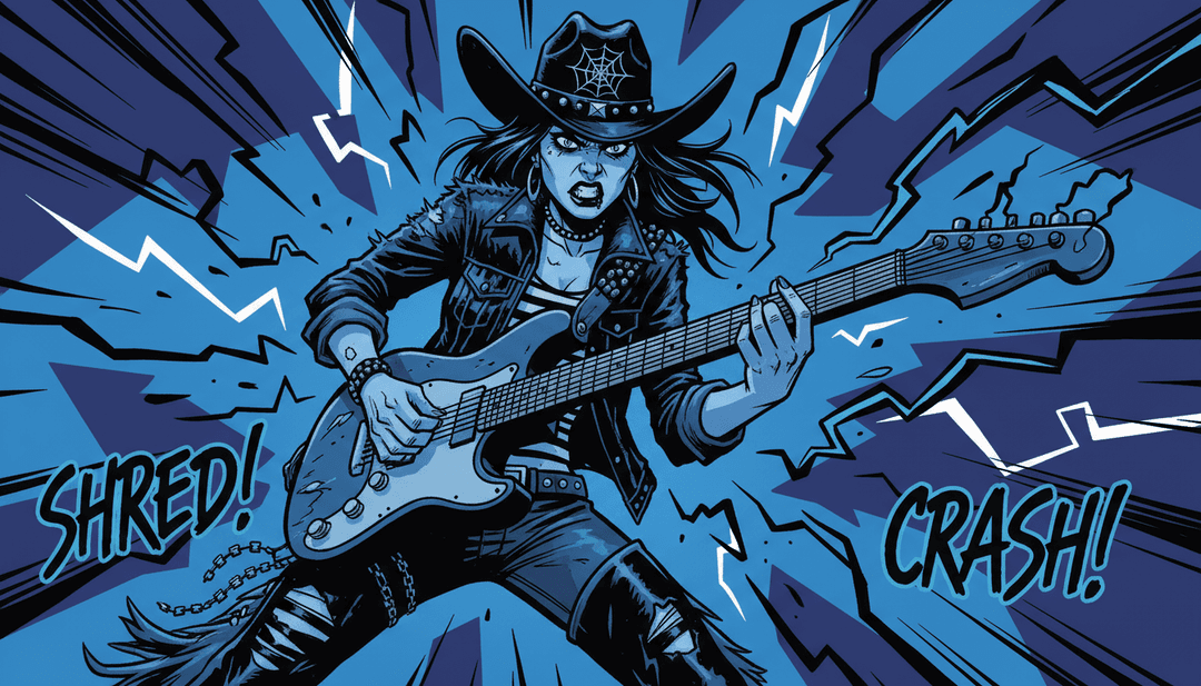 AI 將 Megan Moroney 歌詞啟發的情感鄉村流行主題視覺化