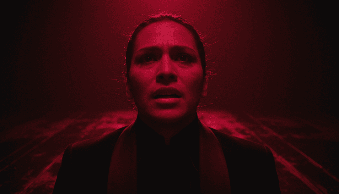 节奏波浪的抽象可视化，代表 sombr 的《12 to 12》的情感脉动。