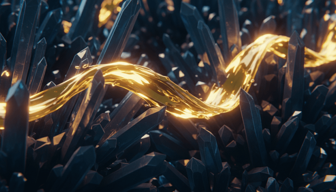 Coldplay 的 Sparks 歌曲抽象可视化，伴随发光的火花和动态形状