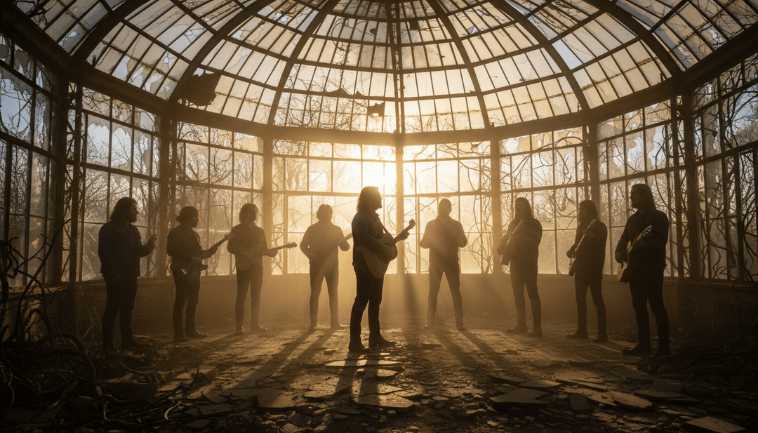 AI 可视化日落与象征自由与离别的行李箱图像融合