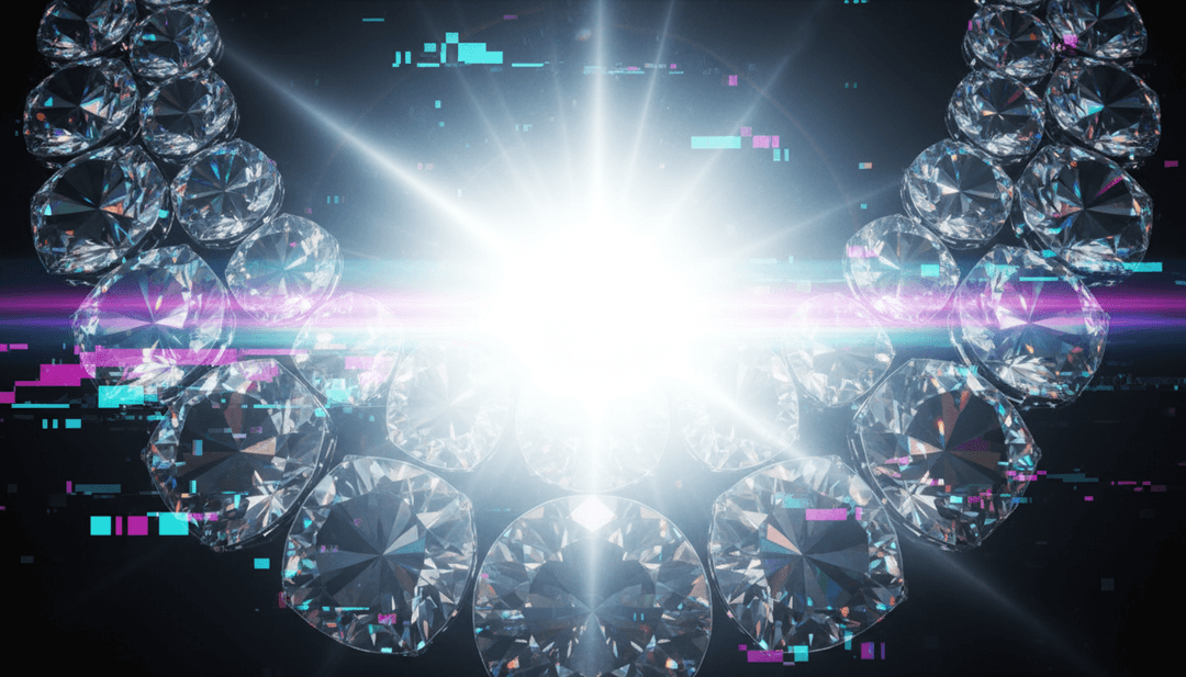 Escenas dinámicas de la vida nocturna urbana y visuales de diamantes brillantes inspirados en las letras de la canción