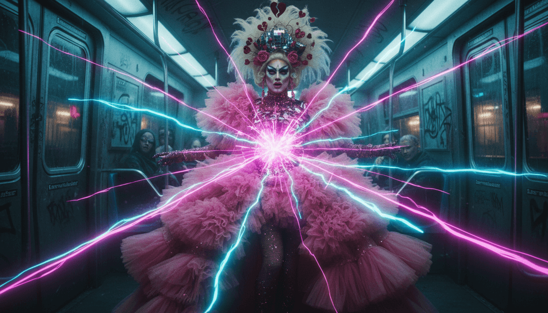 Cenas visuais que mostram momentos emocionais no metrô e imagens evocativas de perfume