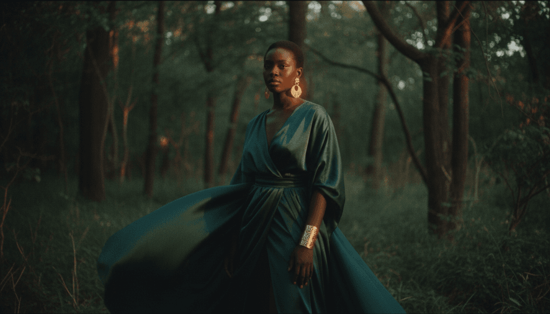 靈魂音樂波浪與 AI 神經網絡融合的抽象呈現