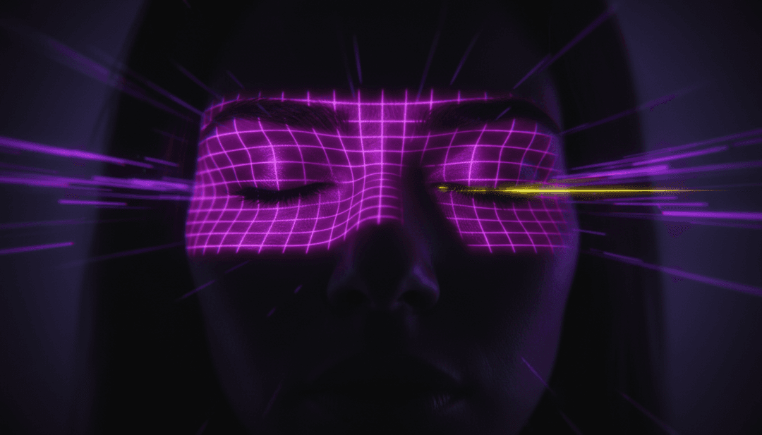 AI 概念藝術，展現 Robyn 的 Dopamine 歌曲中充滿活力的能量與化學反應。