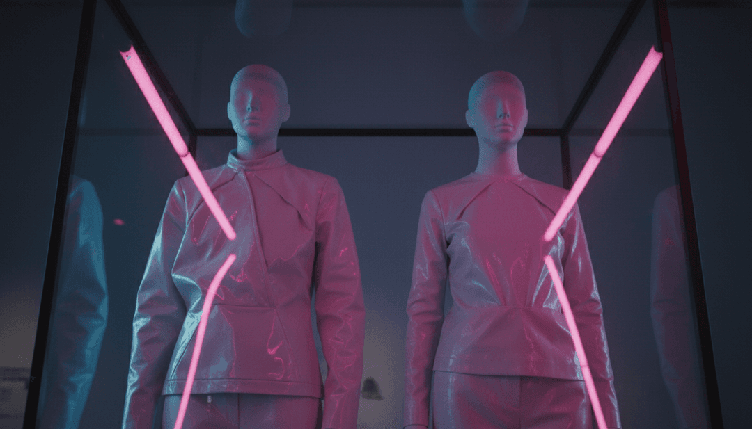 抽象視覺化動態音樂波形，脈動著鮮豔色彩展現歌曲能量