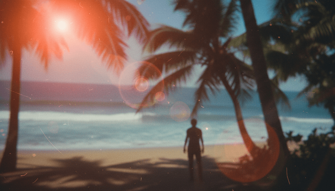 灵感来自'Hula Girl'的独立流行与另类摇滚元素的动态视觉场景