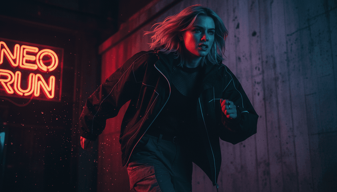 AI-जनित दृश्य जिसमें फोन के पास मेज़ से बाहर निकलती सफेद मोज़ा दिखाई दे रही है, जो गीत के बोल को दर्शाता है