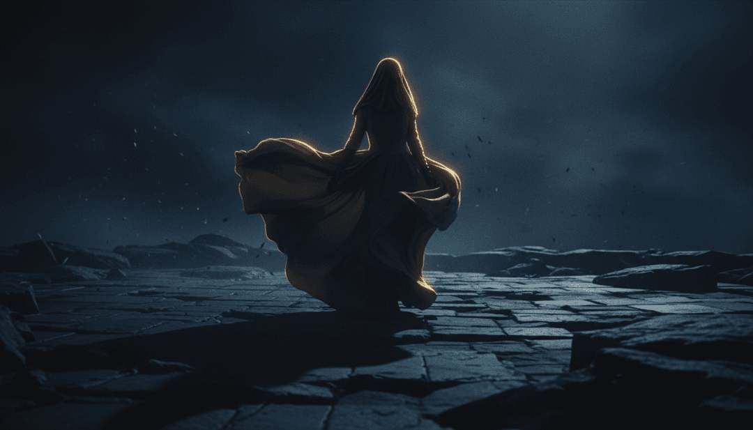 Visualização abstrata de IA representando o núcleo emocional de Destiny de Ellie Goulding