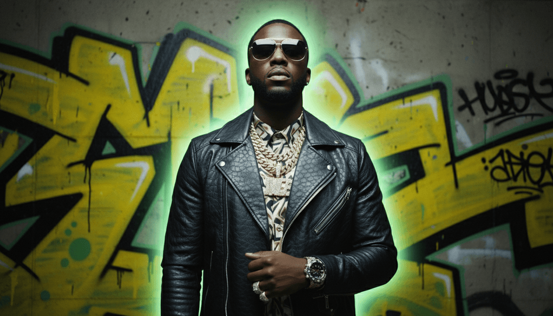 AI 分析 Hip Hop 節拍與歌詞的抽象呈現。