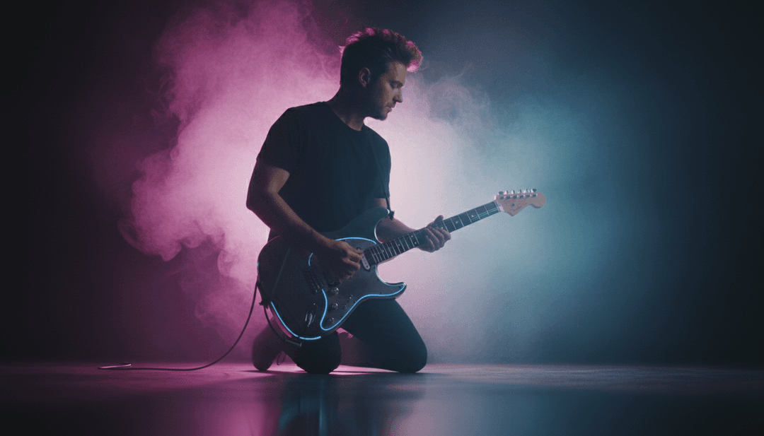 곡의 감정 깊이에서 영감을 받은 추상적이고 다채로운 만화경