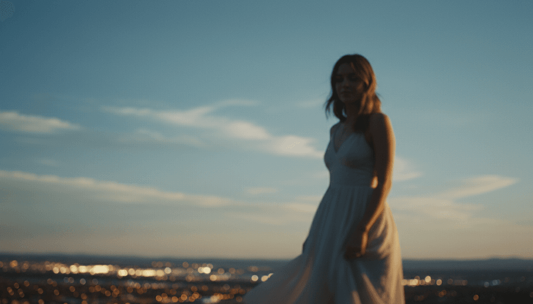 Visualizzazione astratta di onde musicali soulful che si fondono con tonalità blu simbolo di emozione