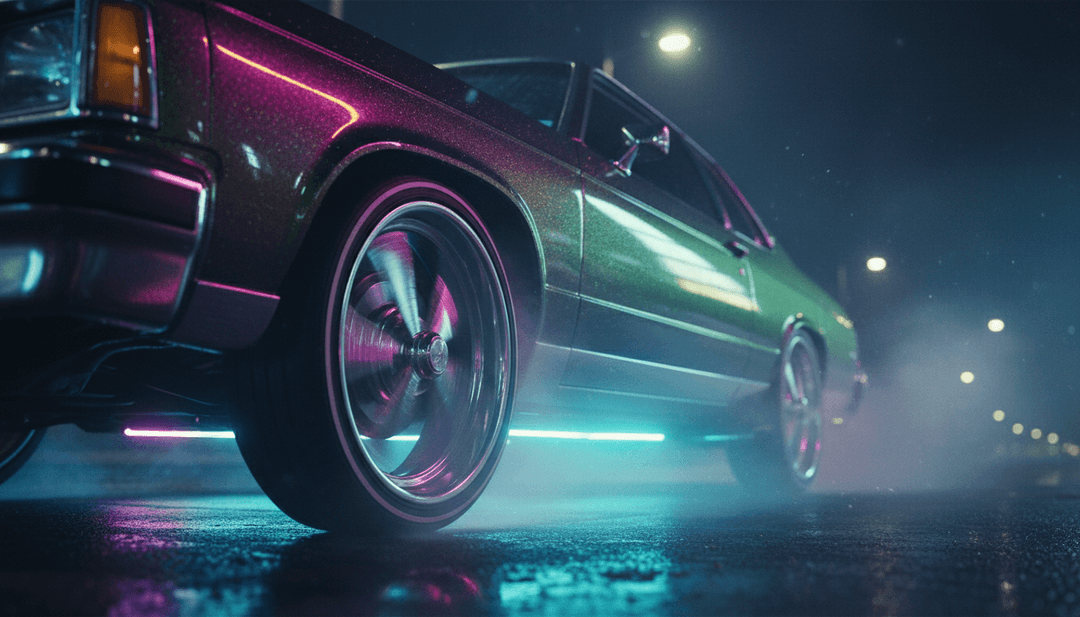 Abstrakte Visualisierung, die die emotionale Tiefe und den Rhythmus des Songs darstellt