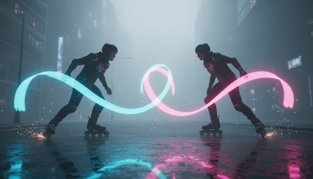 'Feels Like Us' की इलेक्ट्रॉनिक और वैकल्पिक परतों को दर्शाते गतिशील दृश्य दृश्य