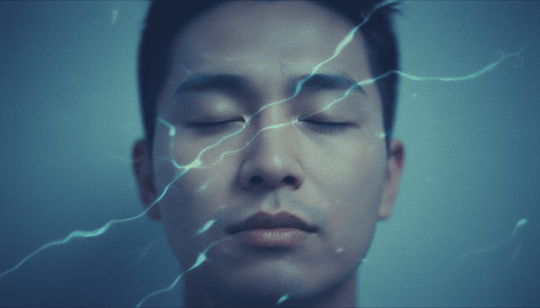 动态场景展示音乐节奏和歌词转化为生动 AI 生成视觉效果的过程