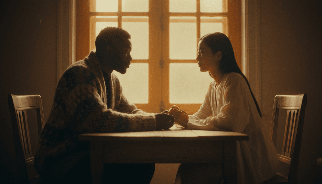 노래 분위기를 반영한 도시 야경과 친밀한 순간이 어우러진 역동적 장면